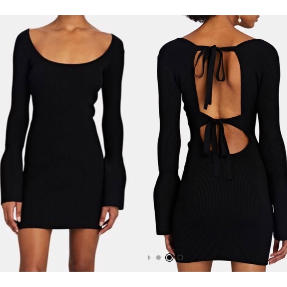 ALEXIS Terza Tie-Back Rib Knit Mini Dress